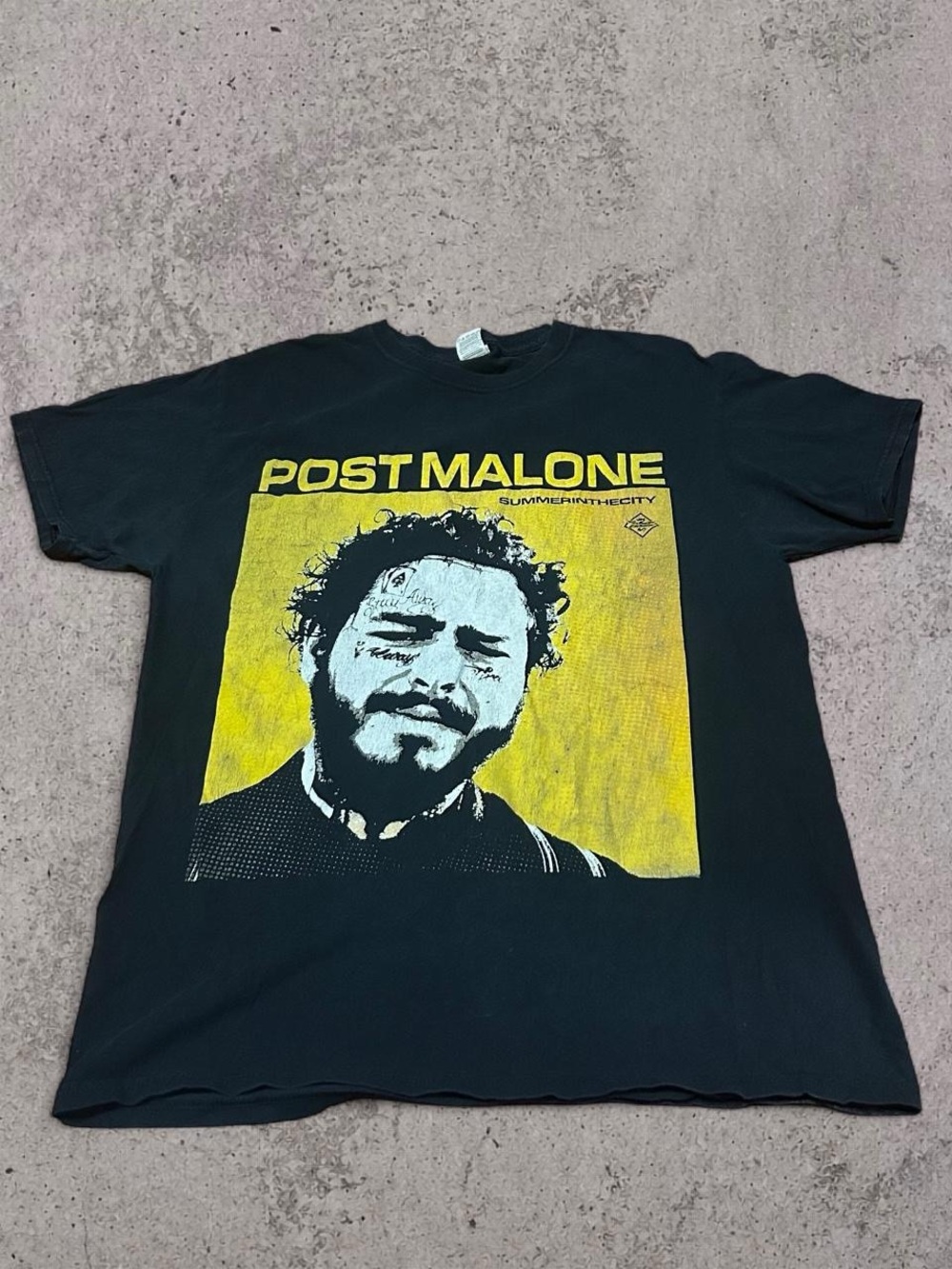Post Malone Summer In The City Graphic Tee Black M